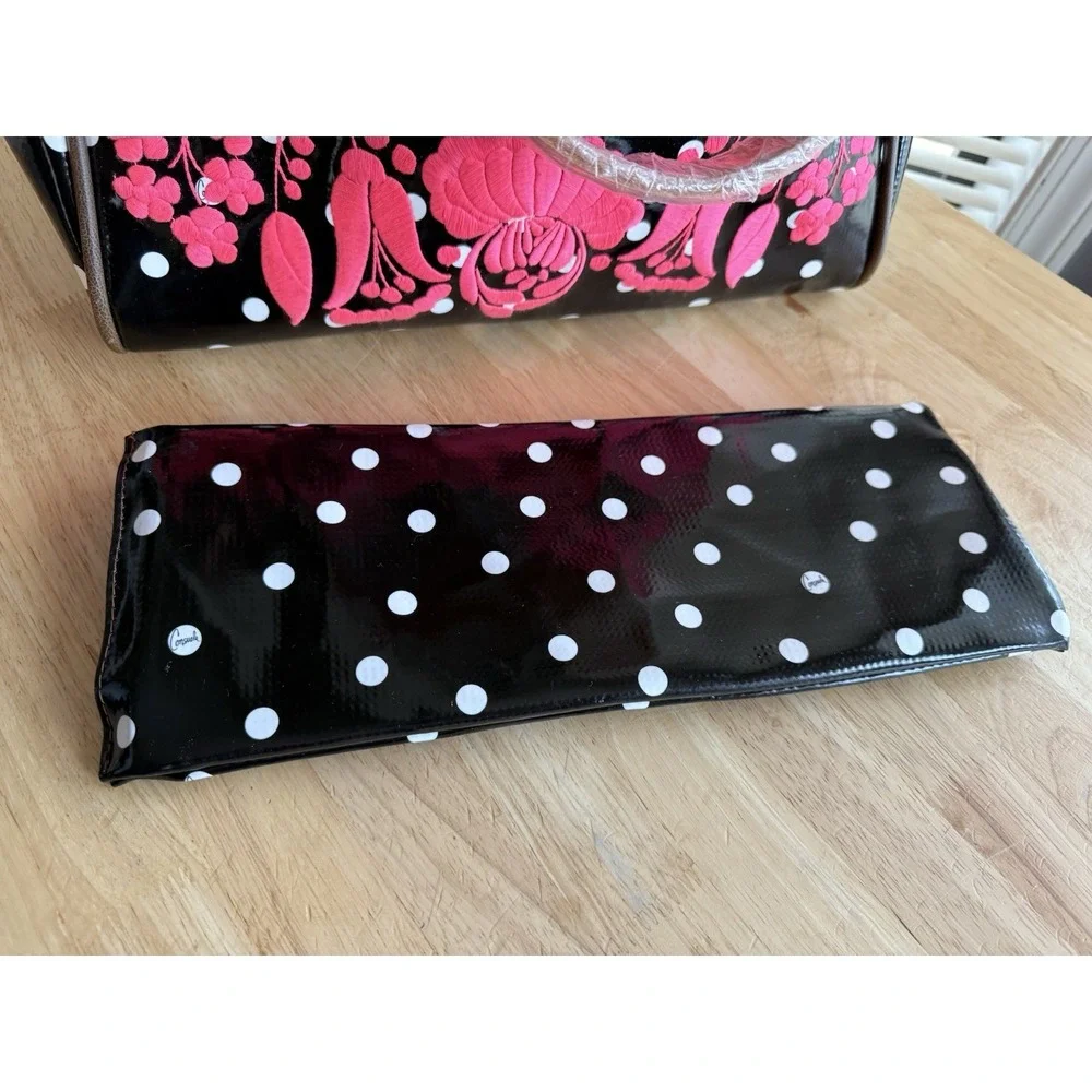 Consuela Black Polka Dot Pink Valentina Tote Retired Large‎ NWT  **READ** - Picture 9 of 16